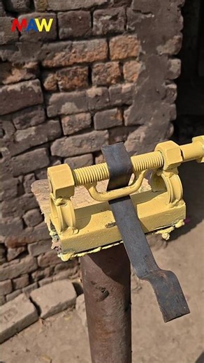 DIY Iron Bending Tool Demo – Easy & Powerful 🔥 #shorts: