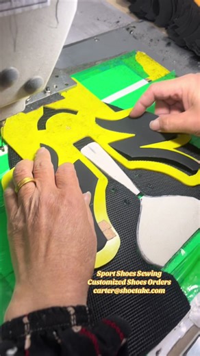 Customized shoes uppers under sewing. Stitching process. Enjoy it.😎😊 #shoemaking #shoesewing #stitching #shoefactory #shoevendor #shoeupper #sportshoes #customshoes #customsneakers #calzado #sneakers