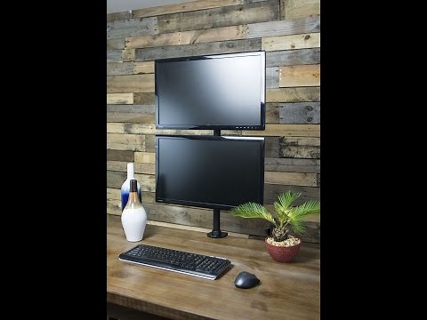 Dual Vertical Monitor Stand Installation