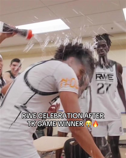 THIS HOW YOU CELEBRATE A WIN 🔥💯 #ote #rwe #hoops @Tk | tk game winner
