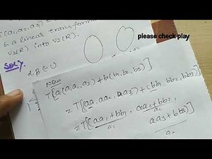 #2 Linear Transformation problem and solution | Linear algebra