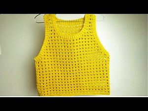 Easy Crochet Mesh Top | Crochet Vest Tutorial | Brenda DIY
