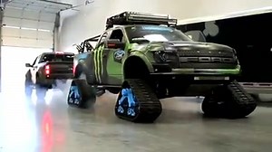 2.5M views · 2.7K reactions | Earlier this week I conducted some very important scientific experiments with my Ford RaptorTRAX at the Hoonigan Racing HQ. Who wants to see this thing do a bigger burnout… maybe at the Hoonigan donut shop?? | Ken Block | Facebook