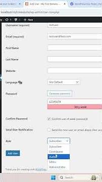 How To Easily Add A New User in WordPress #wordpressadmin