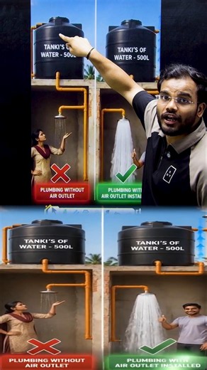 Why does the water stop flowing from your tank? | #science #education #physics #learning #experiment