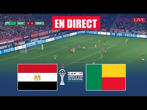 🔴EN DIRECT: ÉGYPTE vs BÉNIN 8E DE FINALE | Coupe d'Afrique des Nations CAF 2025 |Match en direct PES