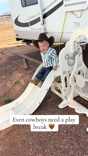 Joyful Playtime at the Playground for Little Cowboys