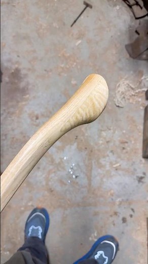 Curly maple palm swell. #woodworking #curlymaple #axehandle