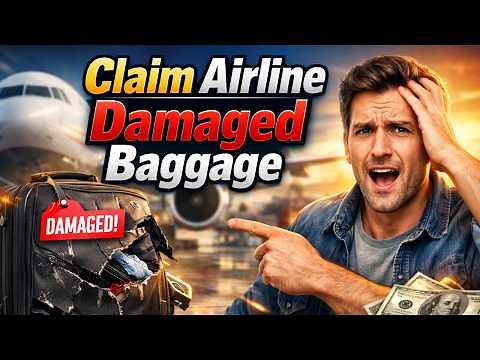 How to Claim Airline Damaged Baggage ✈️ Get Compensation Fast (Step-by-Step Guide)