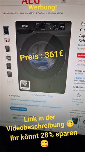 Gorenje washing machine with steam function, 9kg #offers #save #cheap #washingmachine