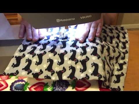 Making a rice bag warmer