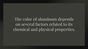 What color is aluminum in chemistry?