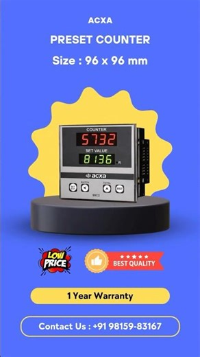 ✨ NEW DESIGN Best 4-Digit Preset Counter for Automation | Acxa 99C2 & 77C2 Industrial Batch Counter