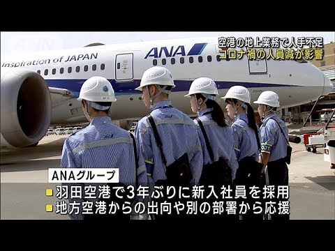 GW 空の便の利用者増加 空港の地上業務で人手不足(2023年4月29日)