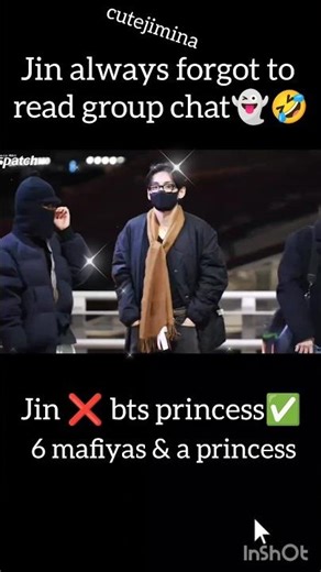 jin left the group chat🤣👻 #bts #kpop #jin #shortsfeed #shorts #trending #btsarmy #cutejimina #jimin