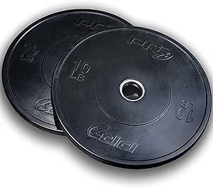 PRx Performance Prime Bumper Plates, Solid Rubber Olympic Weight Plate Pairs with Steel Hub for Weight Lifting Sports Training