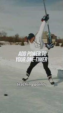 ADD POWER TO YOUR ONE-TIMER #hockeycoaching #hockeytraining