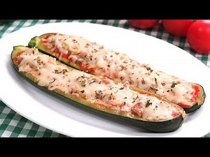 Calabacín relleno de Atún al Microondas | Receta en Menos de 10 Minutos!