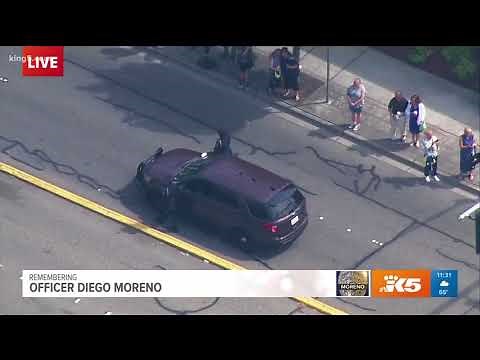 Officer Moreno Bagpipe Procession