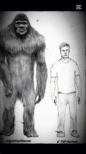 the size... gigantopithecus #dinosaurs