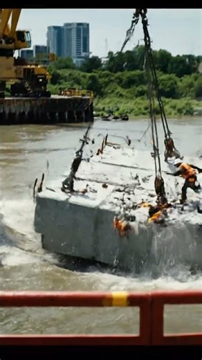 Bridge Pier Drop Nearly Turns Into a Dangerous Close Call