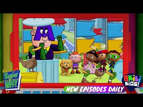 Super Why | The Attack Of More Man | Akili Kids!