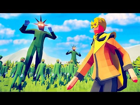 NARUTO Fights an Army of Zombies - Totally Accurate Battle Simulator (TABS)