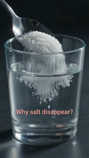 Where Does Salt Go in Water? 🧂🤯 #Shorts #salt #didyouknow #facts