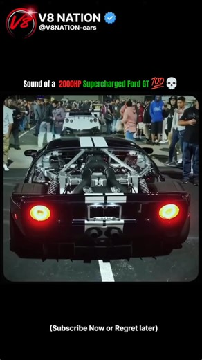2000HP Supercharged Ford GT🔥💀 #automobile #trending #viral #fypシ #bmw #cartok #fast #fordgt #engine