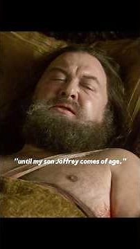 Robert has Ned write his will. #gameofthrones #nedstark #robertbaratheon #joffreybaratheon #movie