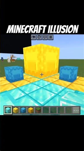 Minecraft Illusion Build 🤯 | Mind Blowing Minecraft Trick 🧠🎮 #shots