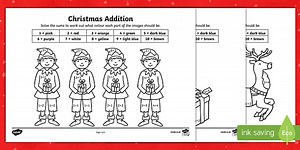 Christmas Addition to 10 Colour by Number