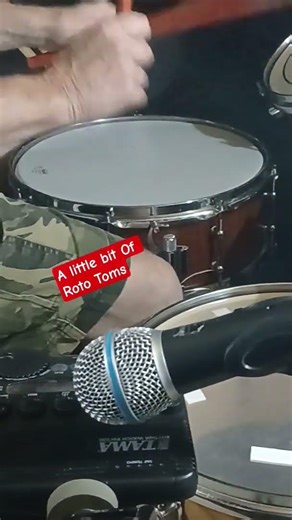 A little bit of Roto Toms #drums #drummer #shortvideo #fypyoutube #shorts