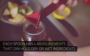Polygons Design's origami-like spoon lays flat and folds into four different sizes so you can measure ingredients lickety-split. Ends soon! kck.st/2eiaJoM | Kickstarter