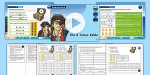 Year 3 Diving into Mastery: Step 14 The 8 Times Table Teaching Pack