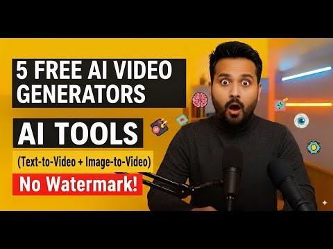 5 FREE & UNLIMITED AI Video Generators (Text-to-Video + Image-to-Video) in 2025