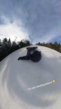 Snowboarding ice slide at Killington mountain. Hilarious and scary. #insta360