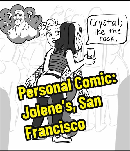 First truly sapphic bar experience in San Francisco a few years ago. #comic #wlw #artistsoftiktok #animation #storyboard