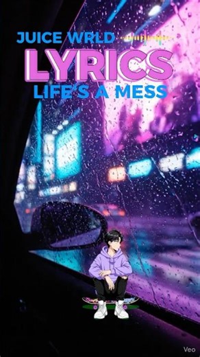 Juice WRLD - Life's a Mess (Lyrics) ft. Halsey #juicewrld #emorap #shorts