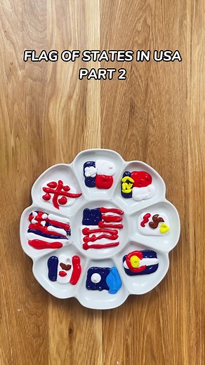 Mix Colors Flag of States in USA - Part 2