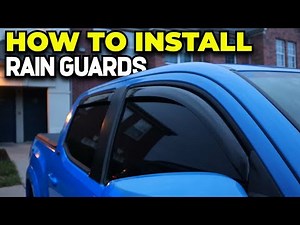 How To Install Rain Guards On Toyota Tacoma - 5 EASY STEPS!