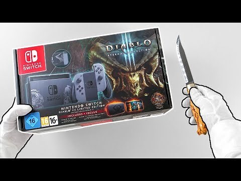 Nintendo Switch "DIABLO" Limited Edition Console Unboxing