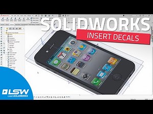 How to insert a decal in SOLIDWORKS?