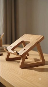 This Wooden Laptop Stand Cleans Up Any Desk 🔨🪵 #Shorts