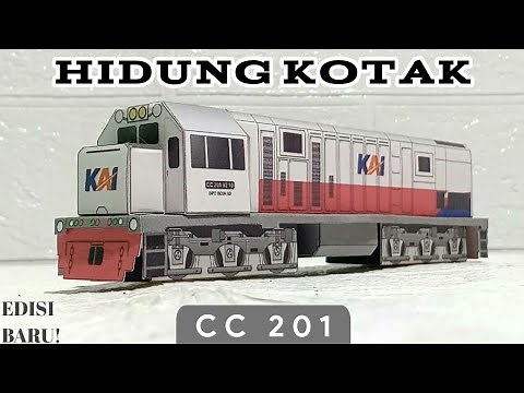 Tutorial Membuat Papercraft Lokomotif CC 201