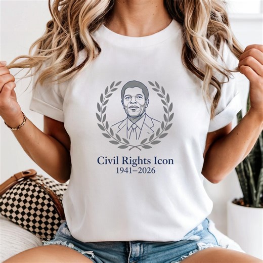 Civil Rights Icon 1941-2026 Shirt – Memorial Tribute Tee - Etsy