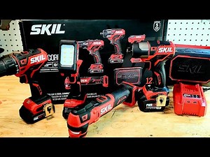 Skil PWR CORE 12V 5 Tool Combo-kit Unboxing and testing