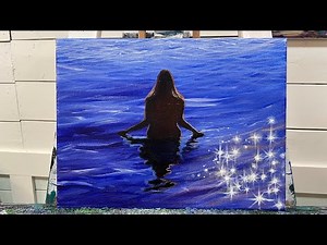 How To Paint “Lady In The Water” Acrylic Tutorial