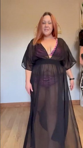 Plus Size Swim Cover Ups Don’t Usually Look Like This #plussize #plussizeswimwear