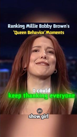 Millie Bobby Brown's Iconic "Queen" Moment. #milliebobbybrown #strangerthings5 #eleven